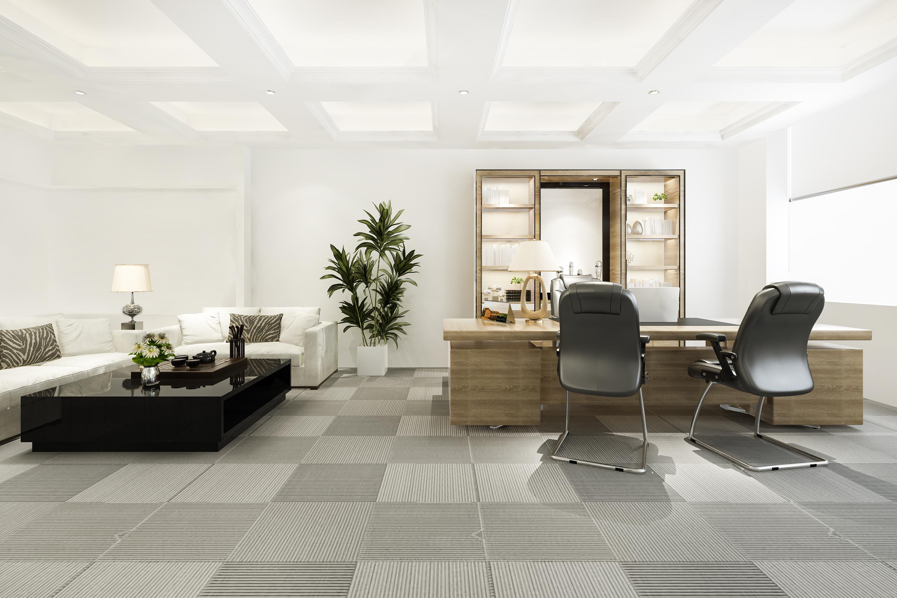 Modern office interior designed by OfficeKaro